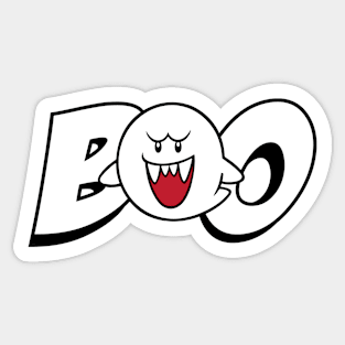 Boo! Spooky Halloween Ghost Sticker